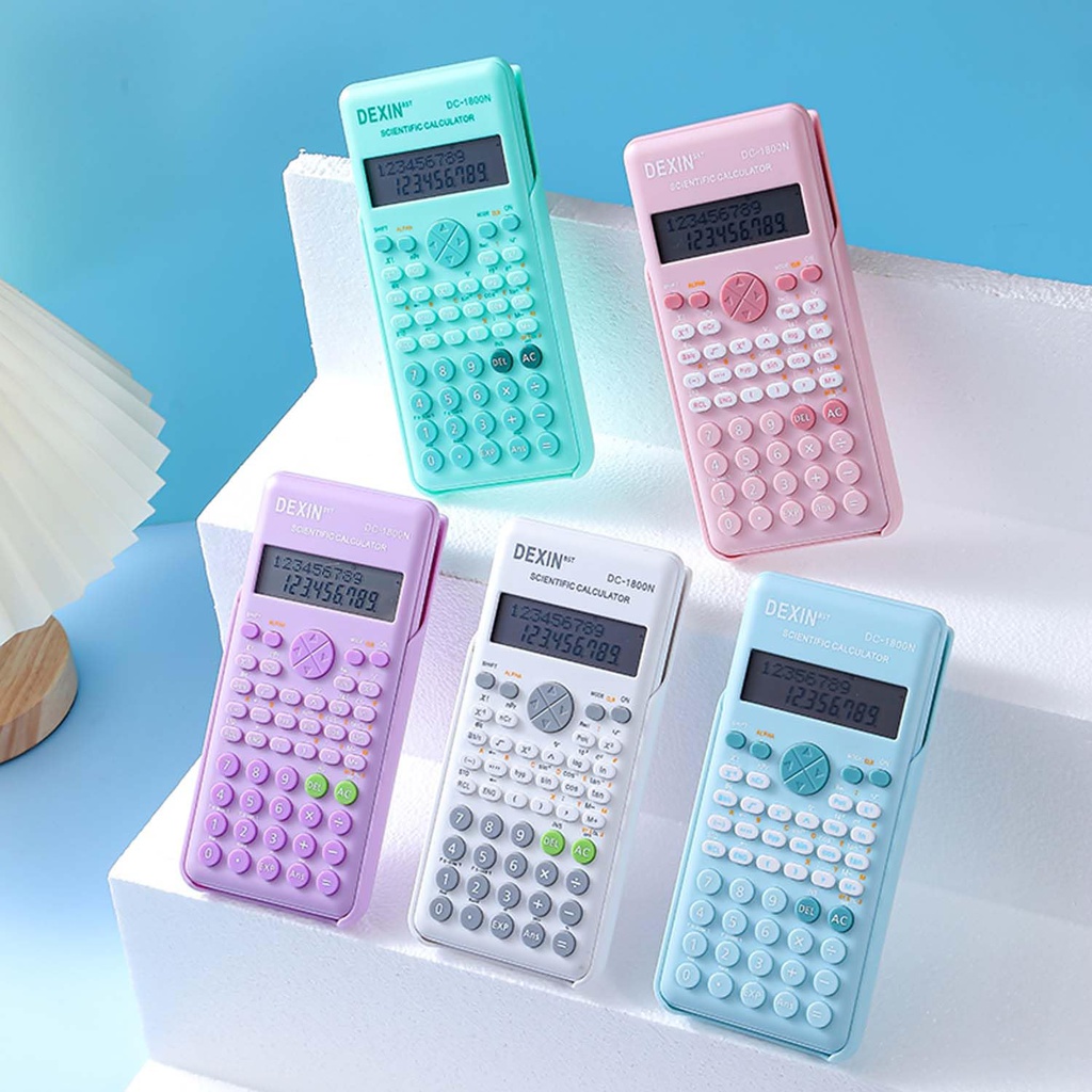 CALCULATRICE SCIENTIFIQUE 240 FONCTIONS 2 LIGNES PASTEL DEXIN