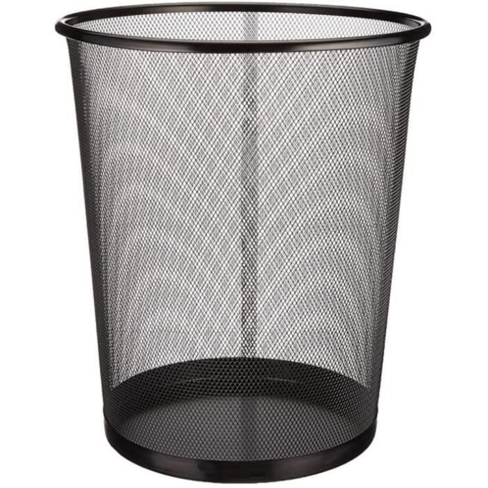 CORBEILLE A PAPIER EN METAL RONDE 22/26xH28cm RAMA