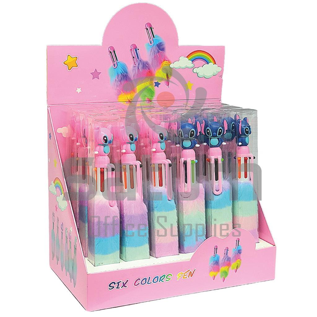 STYLO FANTAISIE 6 COULEURS STITCH FERRURE ALGO