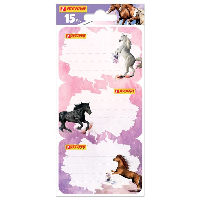 ETIQUETTE SCOLAIRE 15pcs TECHNO