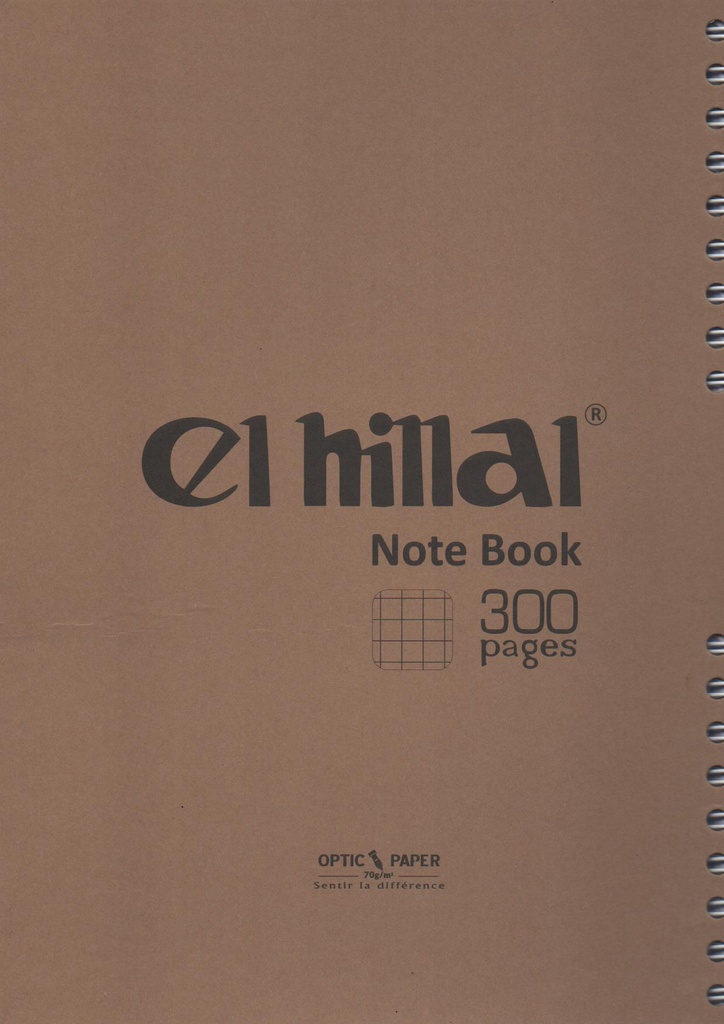NOTE BOOK 300P A4 5x5 EL-HILLAL