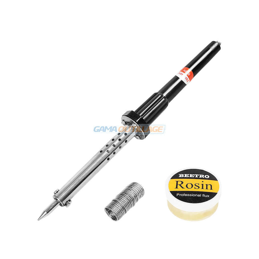 FER A SOUDER 60W AVEC FLUX ET ETAIN BEETRO