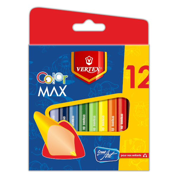 CRAYONS DE COULEUR VERTEX 12/9