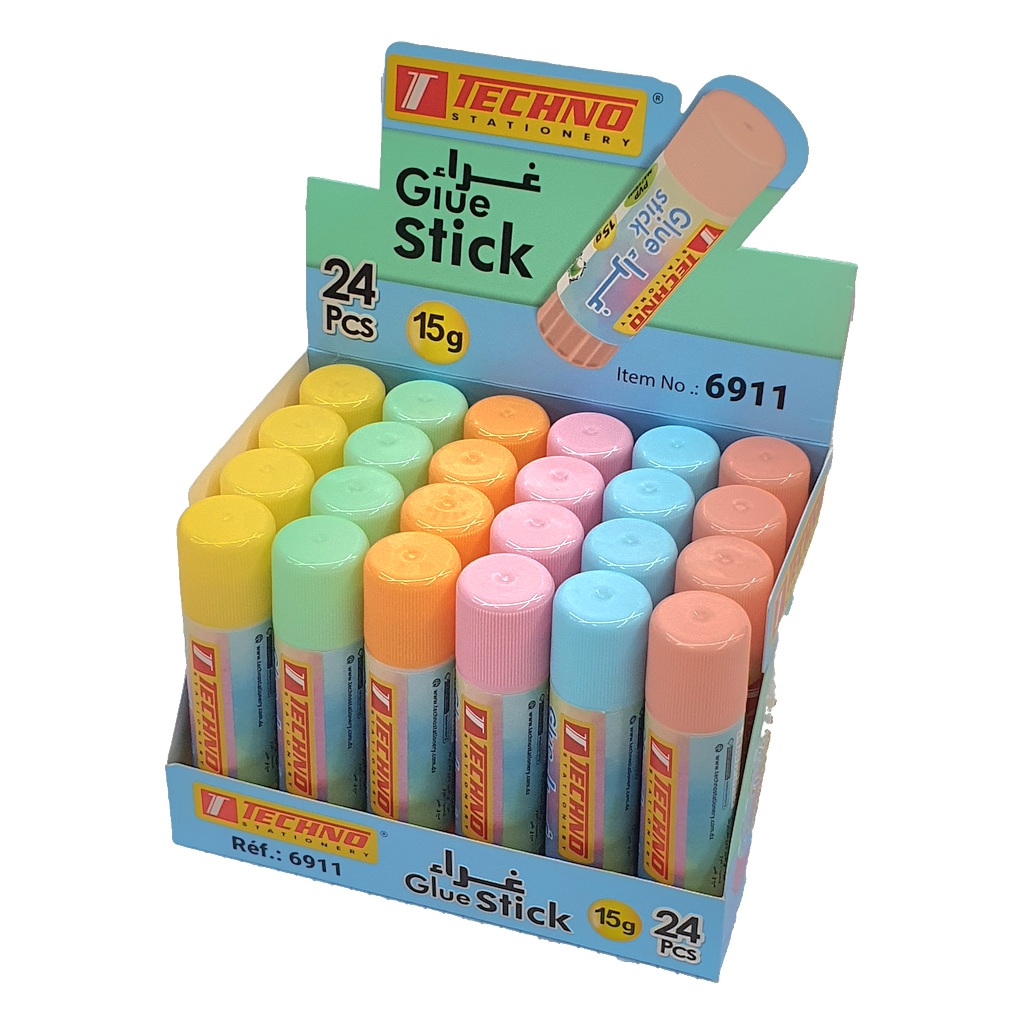 COLLE STICK 15g TECHNO PASTEL
