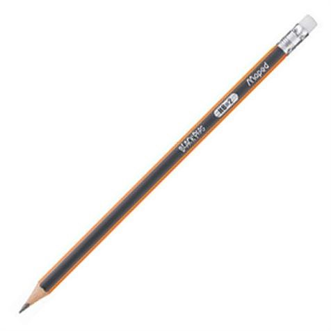 GRAPHITE PENCIL HB2 MAPED BLACKPEPS