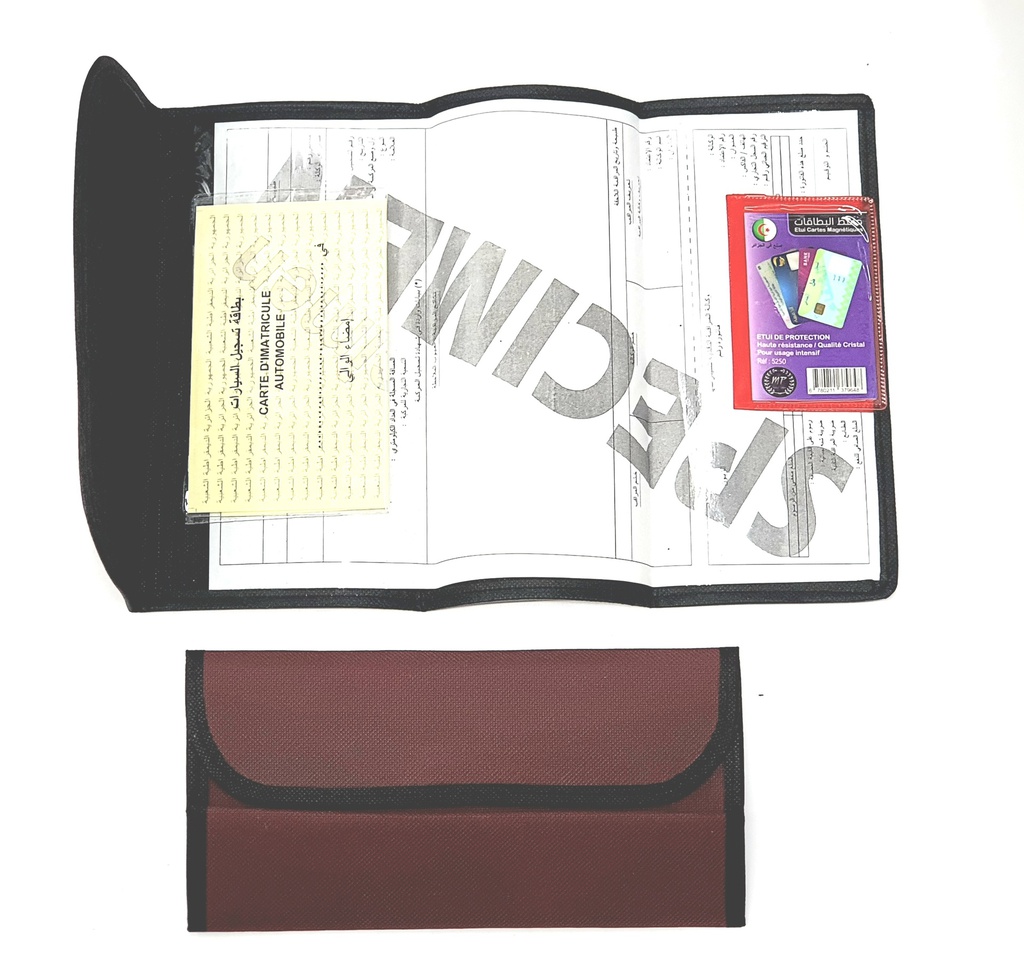 PORTE FEUILLES POUR DOCUMENTS / PAPIERS VOITURE MP