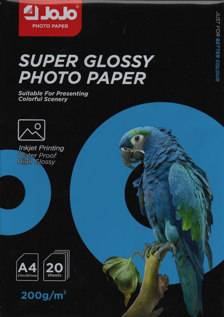 PAPIER PHOTO A4 200G 20F JOJO