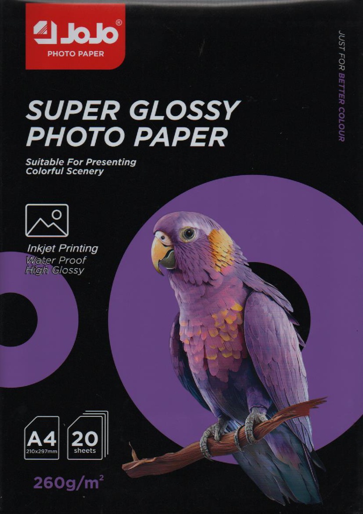 PAPIER PHOTO A4 260g 20F JOJO
