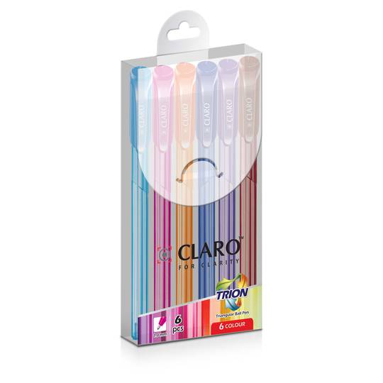 STYLO CLARO TRION 6 COULEURS