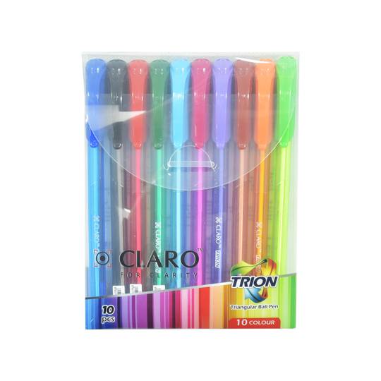 STYLO CLARO TRION 10 COULEURS