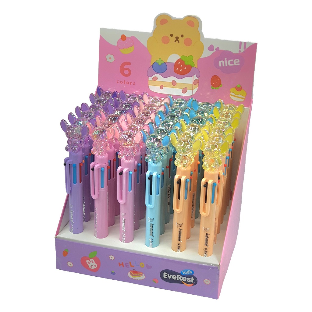 STYLO FANTAISIE 6 COULEURS EVEREST STITCH