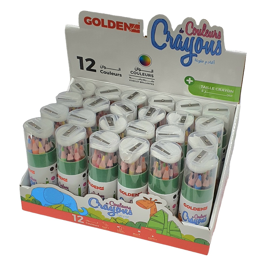 CRAYONS DE COULEUR 12/12 GOLDEN