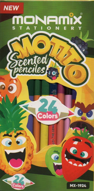 CRAYONS DE COULEUR 12/18 24C MONAMIX PARFUMÉ