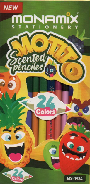 MONAMIX SCENTED 12/18 24C COLORING PENCILS