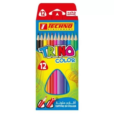 CRAYONS DE COULEUR 12/18 TECHNO TRINO