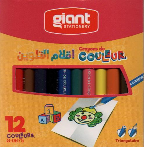  COLORED PENCILS 12/9 GIANT