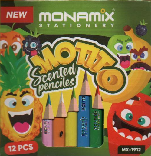 CRAYONS DE COULEUR 12/9 MONAMIX PARFUMÉ