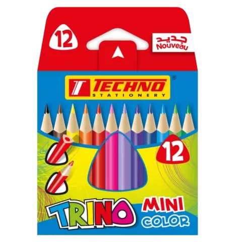 CRAYONS DE COULEUR 12/9 TECHNO MINI TRINO