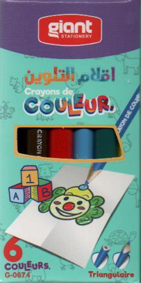 6/9 GIANT COLORING PENCILS