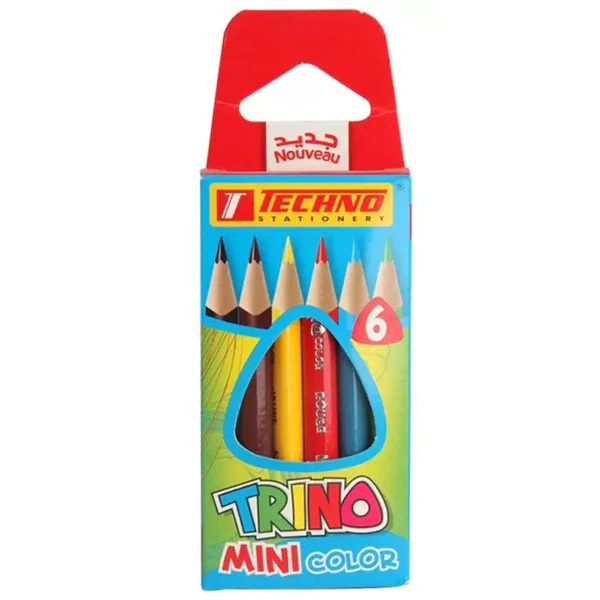 CRAYONS DE COULEUR 6/9 TECHNO MINI TRINO