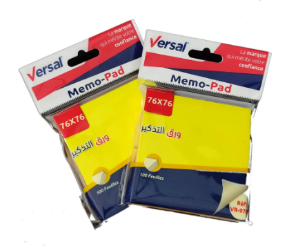 ملاحظات لاصقة 76 × 76 مم 100F 1C VERSAL