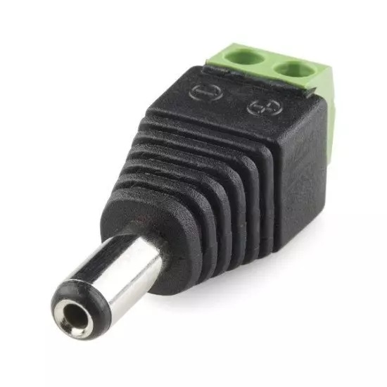 محول مقبس برميل DC - ذكر