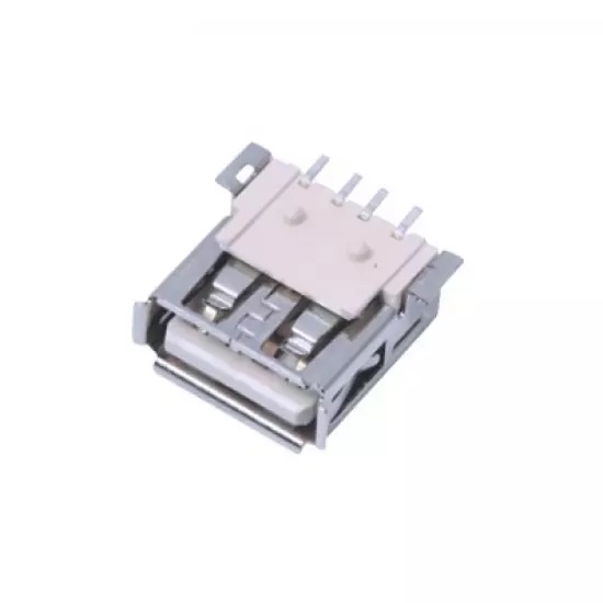 USB Type A SMD 4-pin female right angle connector