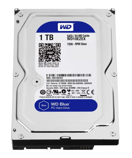 WESTERN DIGITAL 1TB SATA3 HDD HARD DRIVE