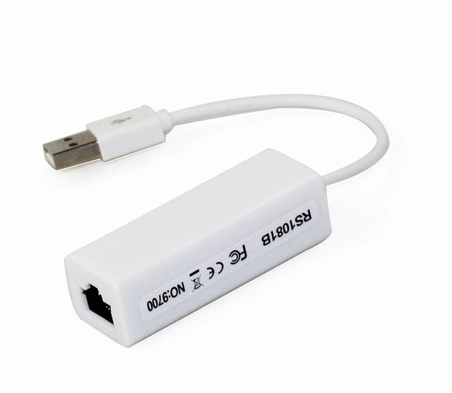 بطاقة شبكة RJ45 خارجية > USB