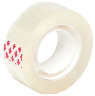 TRANSPARENT TAPE 30x18mm 38mic TECHNO