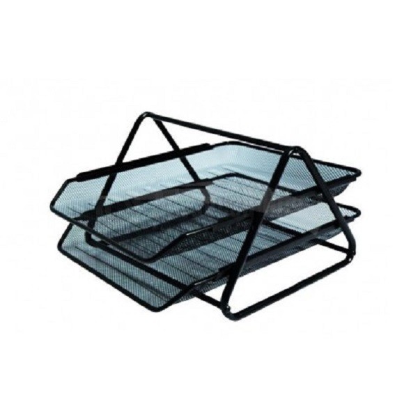 VERSAL BLACK 2-TIER METAL DOCUMENT SORTER