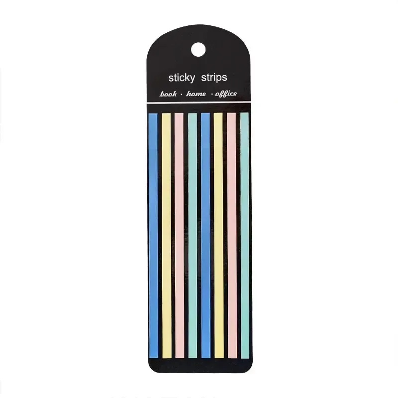 STICKY NOTES STRIPS 8 COULEURS 140x5mm ALGO