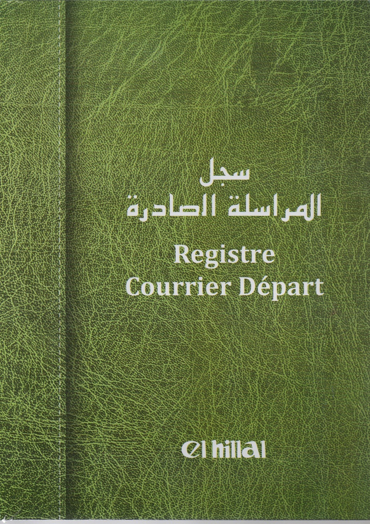 REGISTRE COURRIER DEPART EL-HILLAL