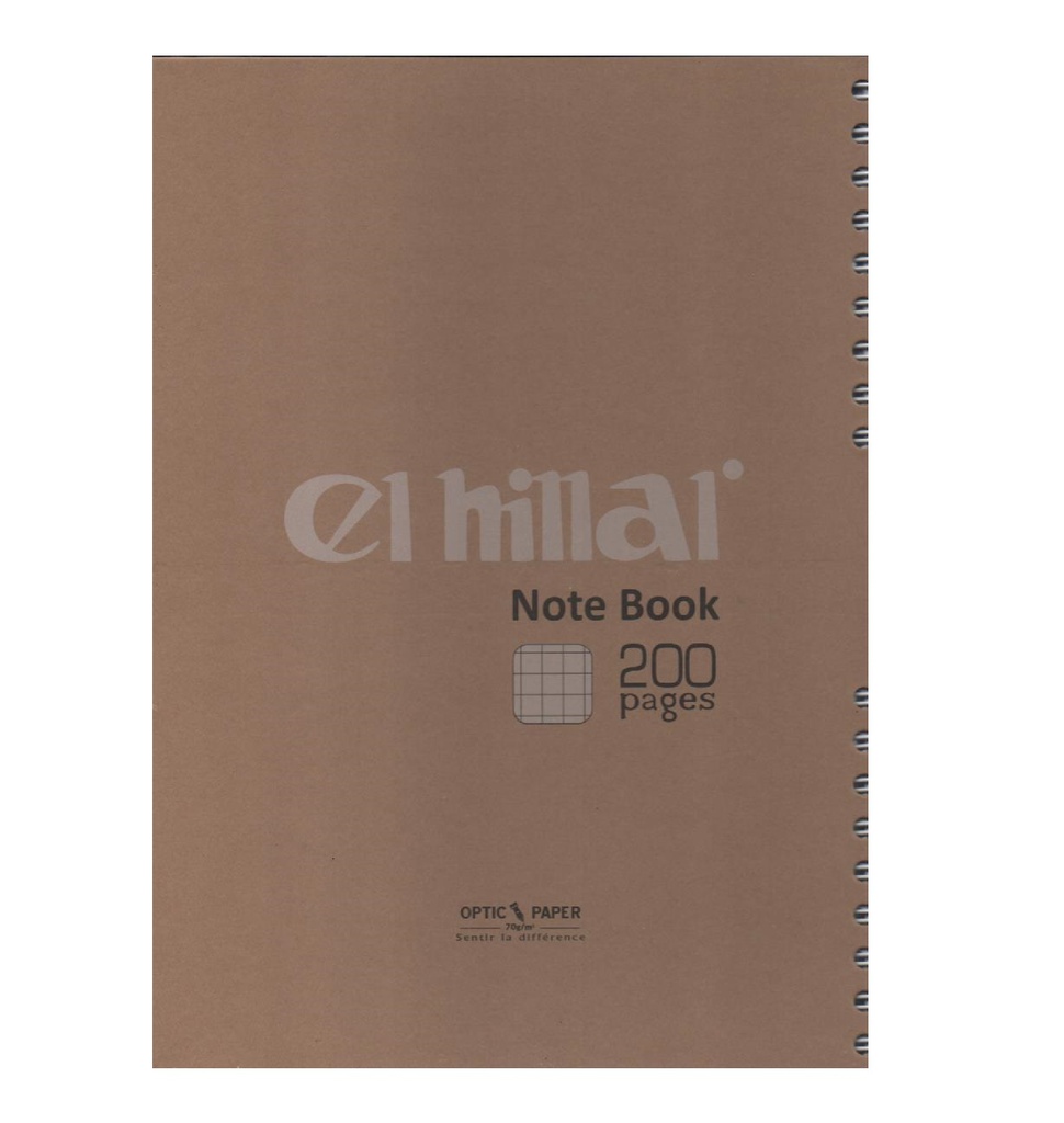 NOTE BOOK 200P A4 5x5 SPIRAL EL-HILLAL