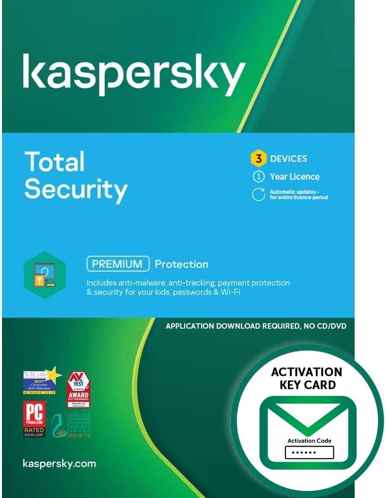 KASPERSKY TOTAL SECURITY 3 POSTES COFFRET