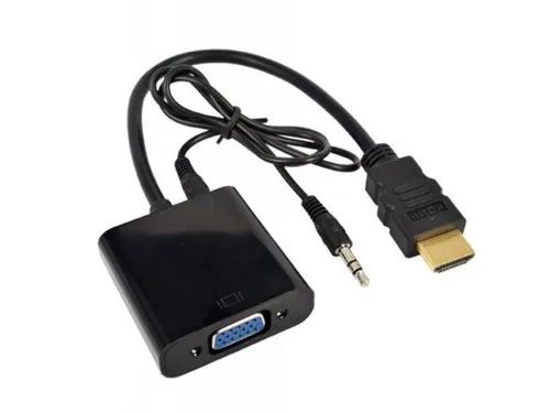 HDMI M إلى VGA F + كابل محول الصوت ماك تيك