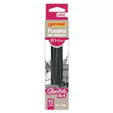 FUSAINS DE DESSIN 3-4mm 15PCS TECHNO