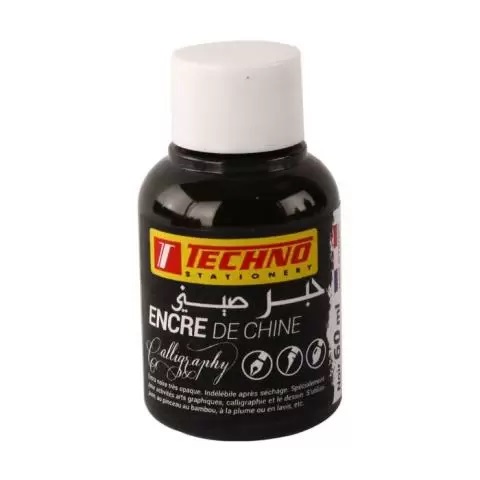BLACK CHINA INK 60ml TECHNO