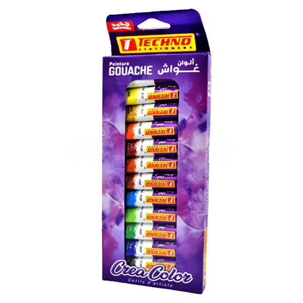 PIENTURE 水粉颜料 12C x 12ml TECHNO CREACOLOR