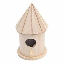 MAISON D'OISEAU EN BOIS 8x8x13,5cm TECHNO CREAWOOD