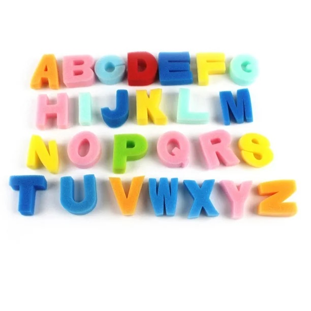  SPONGE LETTERS 26PCS TECHNO