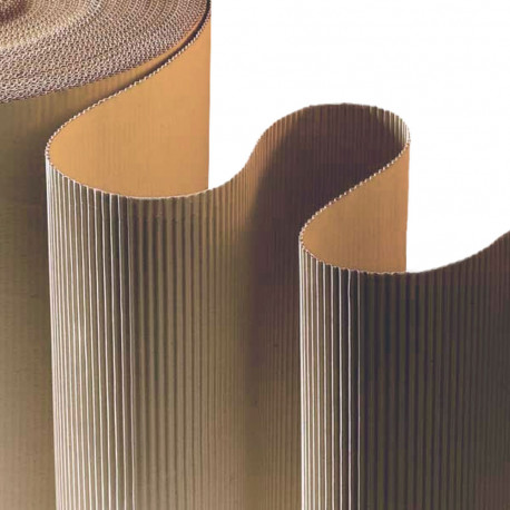  CORRUGATED PAPER BROWN 50x70cm FOLIA