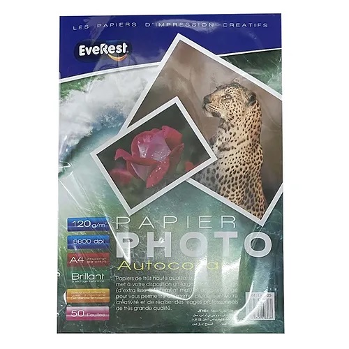 PAPIER PHOTO A4 120g 1 FACE 100F EVEREST