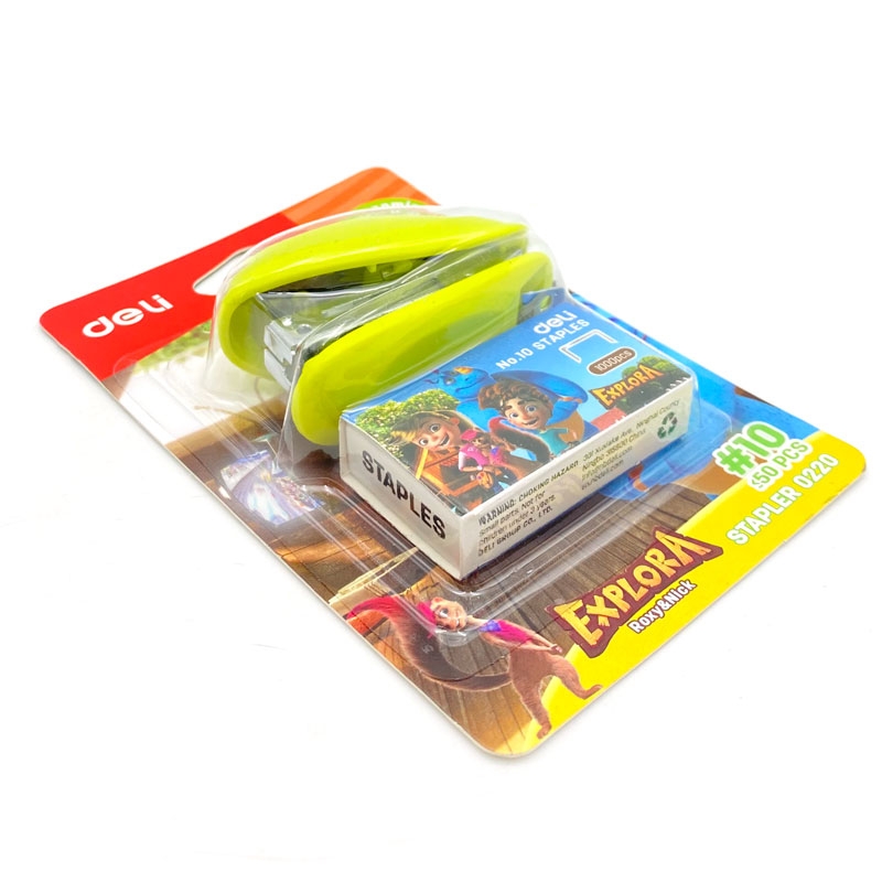  MINI SCHOOL STAPLER + STAPLES N°10 DELI