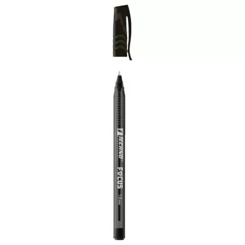 TECHNO FOCUS 1.0mm BLACK BALLPOINT PEN