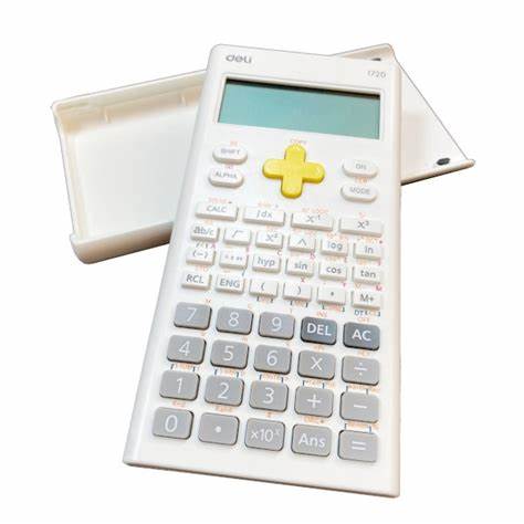 CALCULATRICE SCIENTIFIQUE 300 FONCTIONS 2 LIGNES 12 DIG DELI