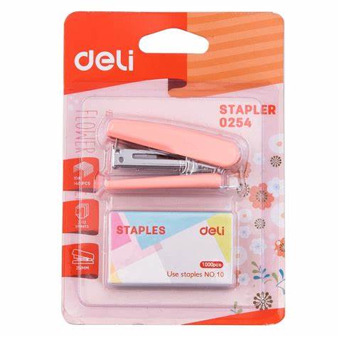  DELI MINI STAPLER WITH STAPLES