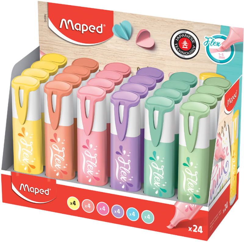  MAPED FLEX 粉彩荧光笔