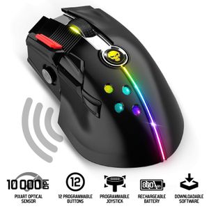  RECHARGEABLE WIRELESS GAMING MOUSE 12 BTN PROGRAMMABLE SPIRIT OF GAMER