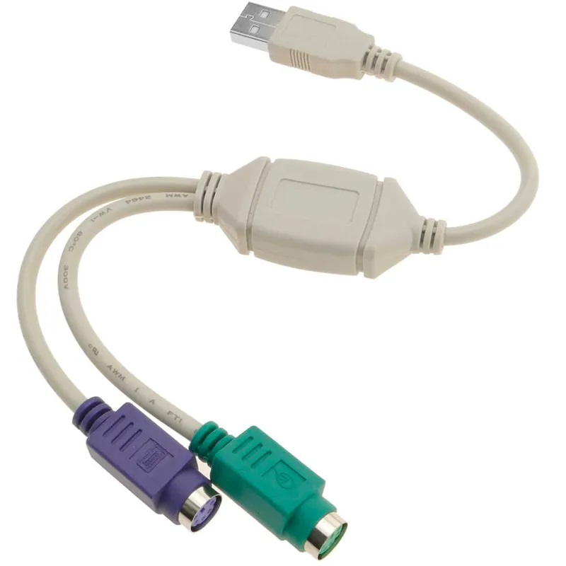 ADAPTATEUR USB TO PS2 (CLAVIER + SOURIS)